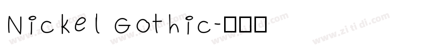 Nickel Gothic字体转换